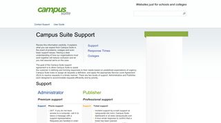 Support - Campusuite - Campus Suite
