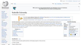 Yorkville University - Wikipedia