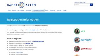 Registration Information - Canadian Association of Medical Radiation ...
