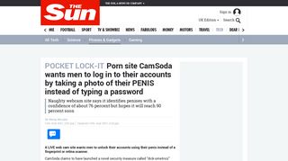 Porn site CamSoda wants men to log in to their accounts by taking a ...