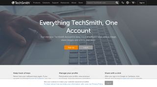 TechSmith Account | TechSmith