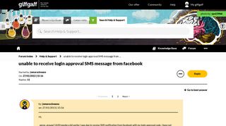 Solved: unable to receive login approval SMS message from ... - The ...