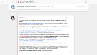 Can't login to an old Gmail account - Google Product Forums