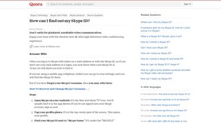 How can I find out my Skype ID? - Quora