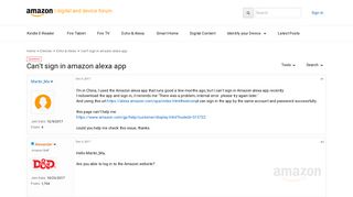 Can't sign in amazon alexa app - Echo & Alexa - Devices - Amazon ...