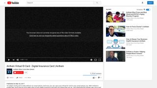 Anthem Virtual ID Card - Digital Insurance Card | Anthem - YouTube