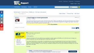 Solved: Can't login or reset password - Best Buy Support - Best ...