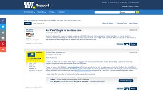 Re: Can't login to bestbuy.com - Best Buy Support - Best Buy Forums