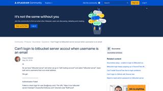 Can't login to bitbucket server accout when userna...