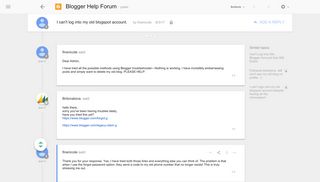 I can't log into my old blogspot account. - Google Product Forums