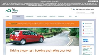 Driving theory test: booking and taking your test | DVSA - Safe Driving ...