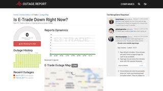 E-Trade Down? Service Status, Map, Problems History - Outage.Report