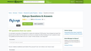 flybuys Questions & Answers - ProductReview.com.au