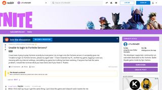 Unable to login to Fortnite Servers? : FortNiteBR - Reddit