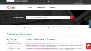 What to Do When You Forget Your Password | Frontier.com