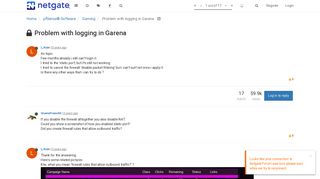 Problem with logging in Garena | Netgate Forum