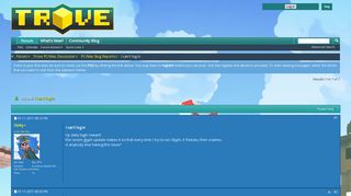 I can't log in - Trove Forums