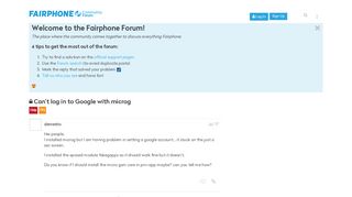 Can't log in to Google with microg - FP2 - Fairphone Community Forum