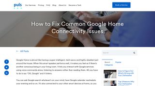 How to Fix Common Google Home Connectivity Issues - Puls Blog