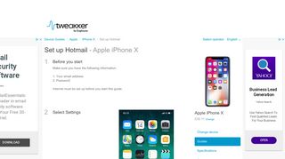 Set up Hotmail - Apple iPhone X - iOS 11 - Device Guides