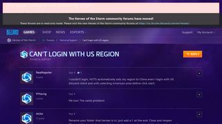 Can't login with US region - Heroes of the Storm Forums - Blizzard ...