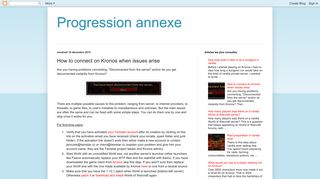 Progression annexe: How to connect on Kronos when issues arise