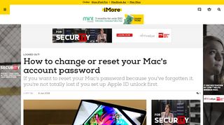 How to change or reset your Mac's account password | iMore
