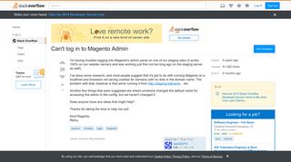 Can't log in to Magento Admin - Stack Overflow