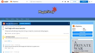 Can't login with nexon launcher : Maplestory - Reddit