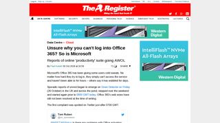 Unsure why you can't log into Office 365? So is Microsoft • The ...