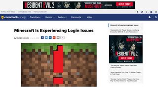 Minecraft Is Experiencing Login Issues - ComicBook.com