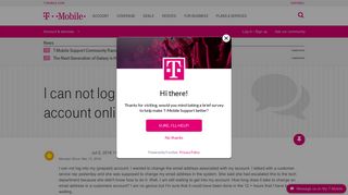 I can not log into my (prepaid) account online | T-Mobile Support