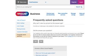Why can't I view my account on the npower app? | npower