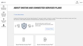 OnStar and Connected Services Plans - Owner - Buick