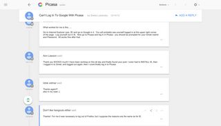 Can't Log In To Google With Picasa - Google Product Forums