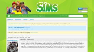 Sims 3 won't log in to launcher or in game — The Sims Forums