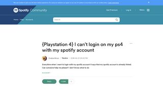 {Playstation 4} I can't login on my ps4 with my sp... - The ...