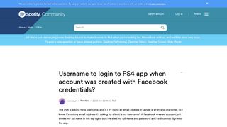 Username to login to PS4 app when account was crea... - The ...