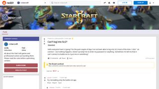 Can't log into Sc2? : starcraft - Reddit