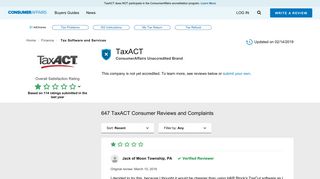 Top 605 Reviews and Complaints about TaxACT | Page 4