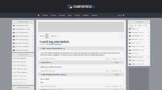 I can't log into twitch. - Team Fortress TV