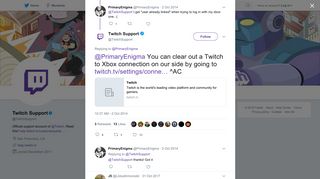 Twitch Support on Twitter: 