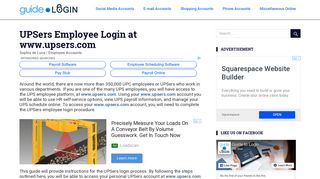 UPSers Employee Login at www.upsers.com | Guide to Login