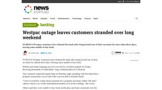 Westpac online banking outage: Customers furious over bank's latest ...