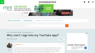 Why can't I sign into my YouTube app? - Android Forums at ...
