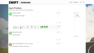 log-in Problem - Archived: Tips and Troubleshooting - Zwift Forums