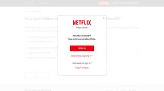 How can I share movies and TV shows with ... - Netflix Help Center