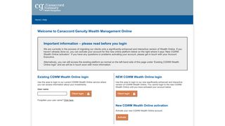 Wealth Service Online - Welcome to Canaccord Genuity Wealth ...