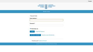 Member Access - Login | The College of Family Physicians Canada