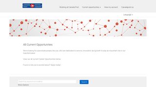 Canada Post: All Current Opportunities - Jobs - Canada Post